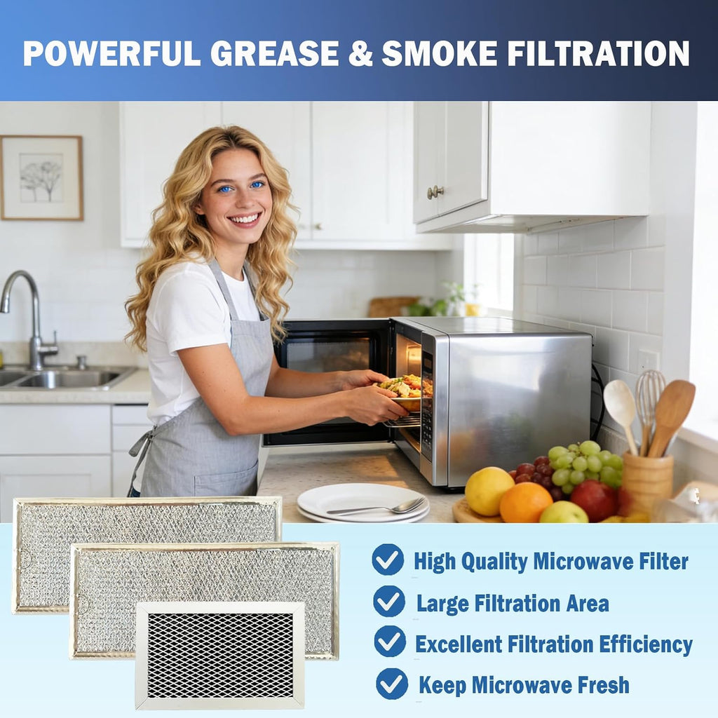 JVM6175SK2SS, JVM6175SK1SS Microwave Grease and Charcoal Filter Fit for GE