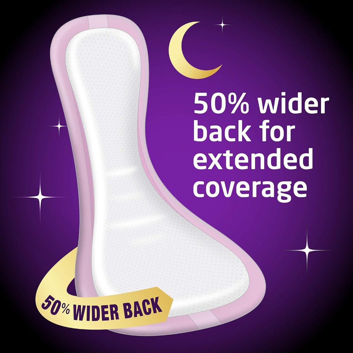 FitRight Overnight Bladder Control Pads, Maximum Absorbency, Nighttime Incontinence Protection, 8.5 x 16, 24 Count