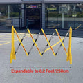Parking Barrier Expandable Safety Barricades, Mobile Barricade, Foldable Plastic Fence W/Reflective Strips Water