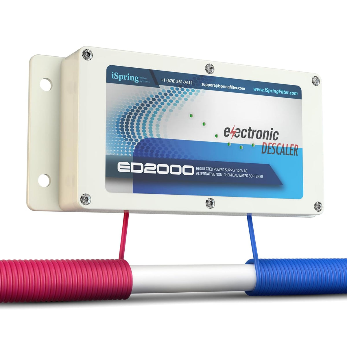 ED2000 Whole House Water Descaler, Alternative Electronic Salt-Free Hard Water Conditioner, Reduces Limescale Prevent