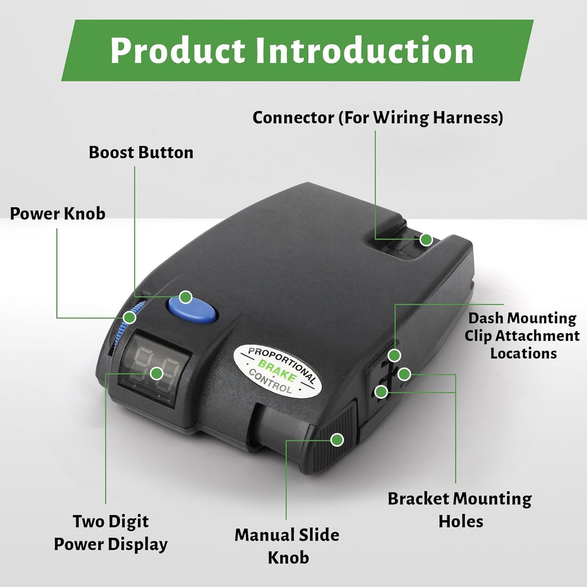 Trailer Brake Controller Kit, Proportional Electronic Brake Controller