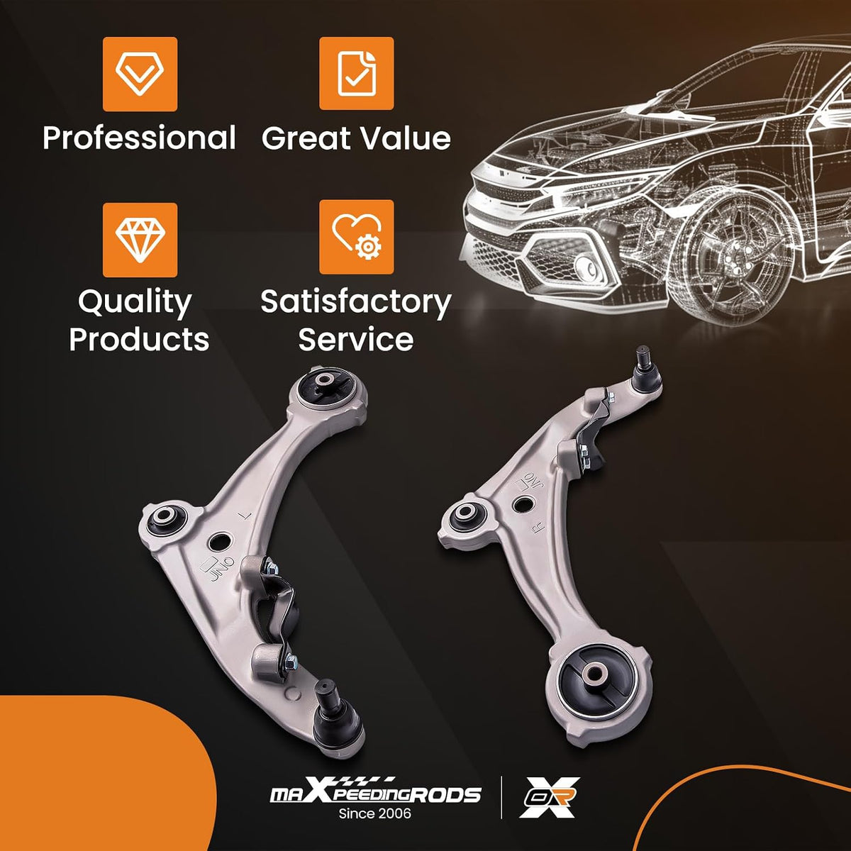 maXpeedingrods 2Pcs Front Lower Control Arm Kit for Nissan Altima 2007-2012