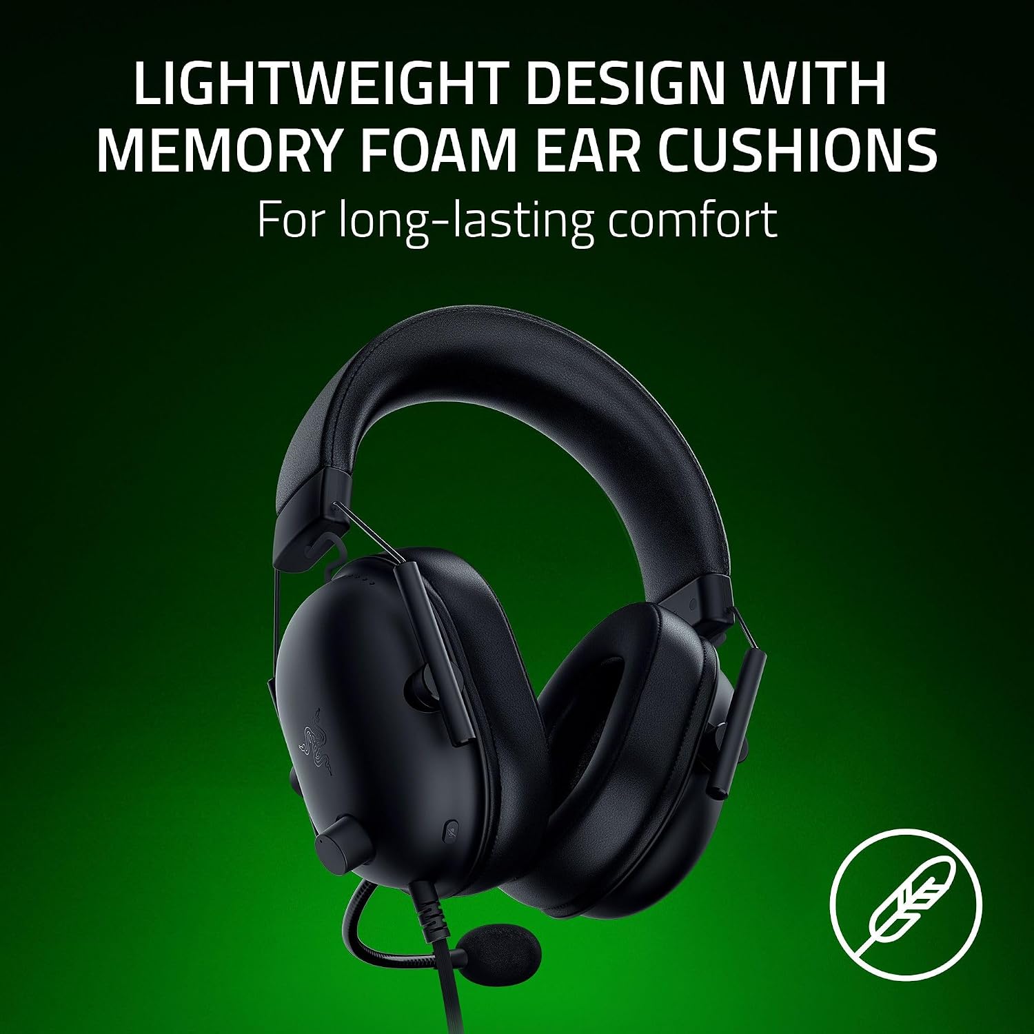 BlackShark V2 X Xbox Gaming Headset, 3.5mm Audio Jack, Black | 50mm Drivers, Cardioid Mic, Lightweight, Comfortable