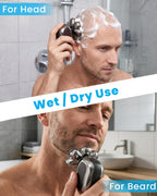 7D Floating Head Shavers for Bald Men Wet/Dry Electric Razor for Men