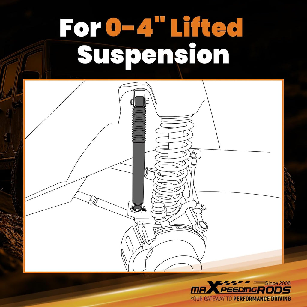 maXpeedingrods 0-4" Front Shock for Silverado/Sierra 2500 3500 HD 2001-2010