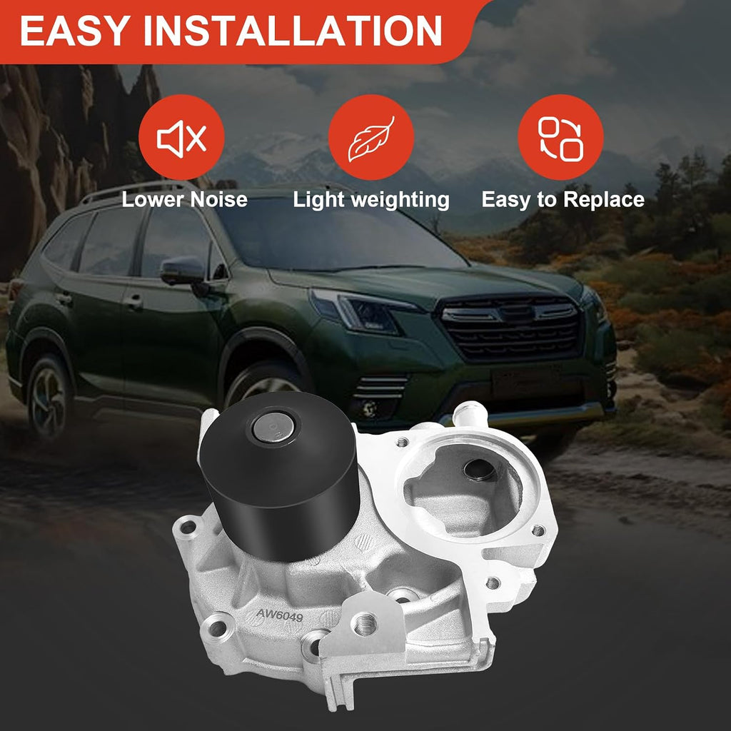 Timing Belt Kit with Water Pump Compatible with 2.5L Subaru