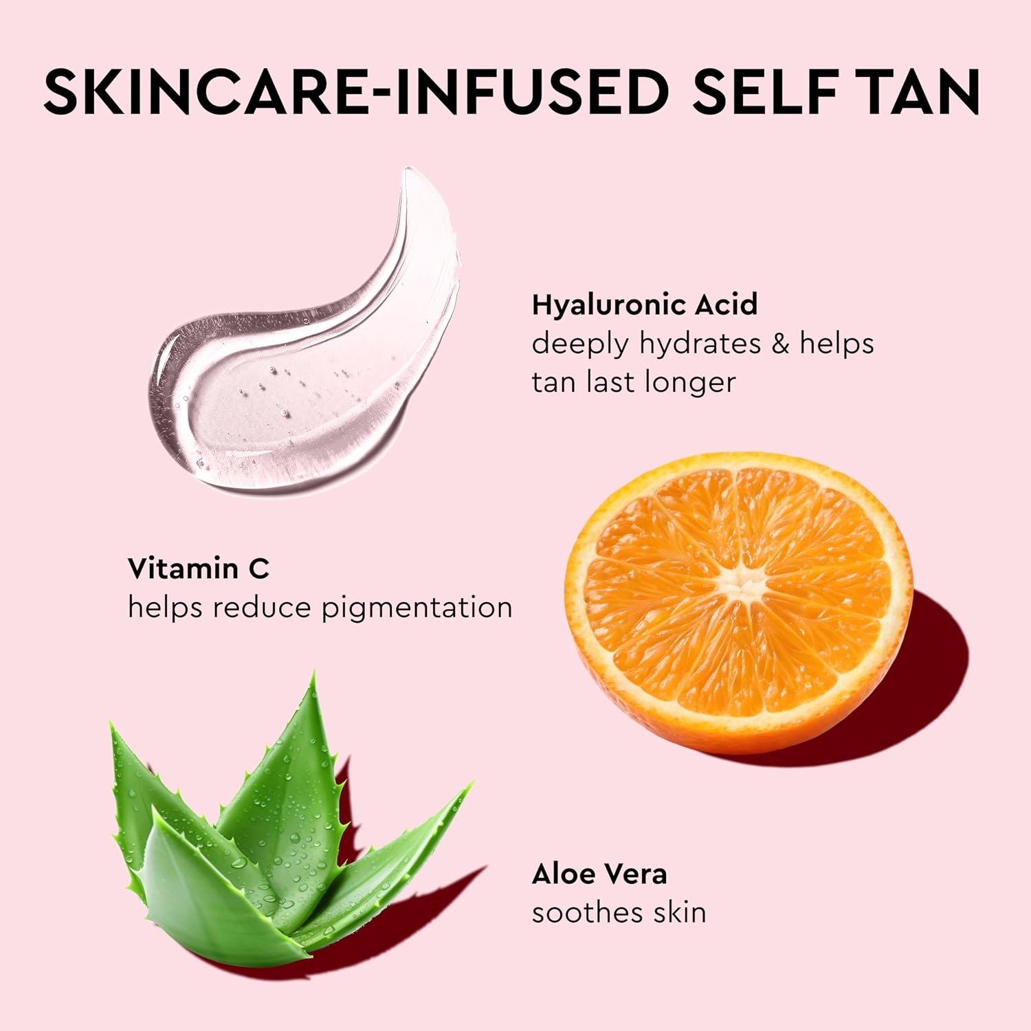 Self Tanner Mousse, Medium, Natural Glow, 6.76 Fl Oz | Streak-free glow with a self tanning mousse with tinted guide