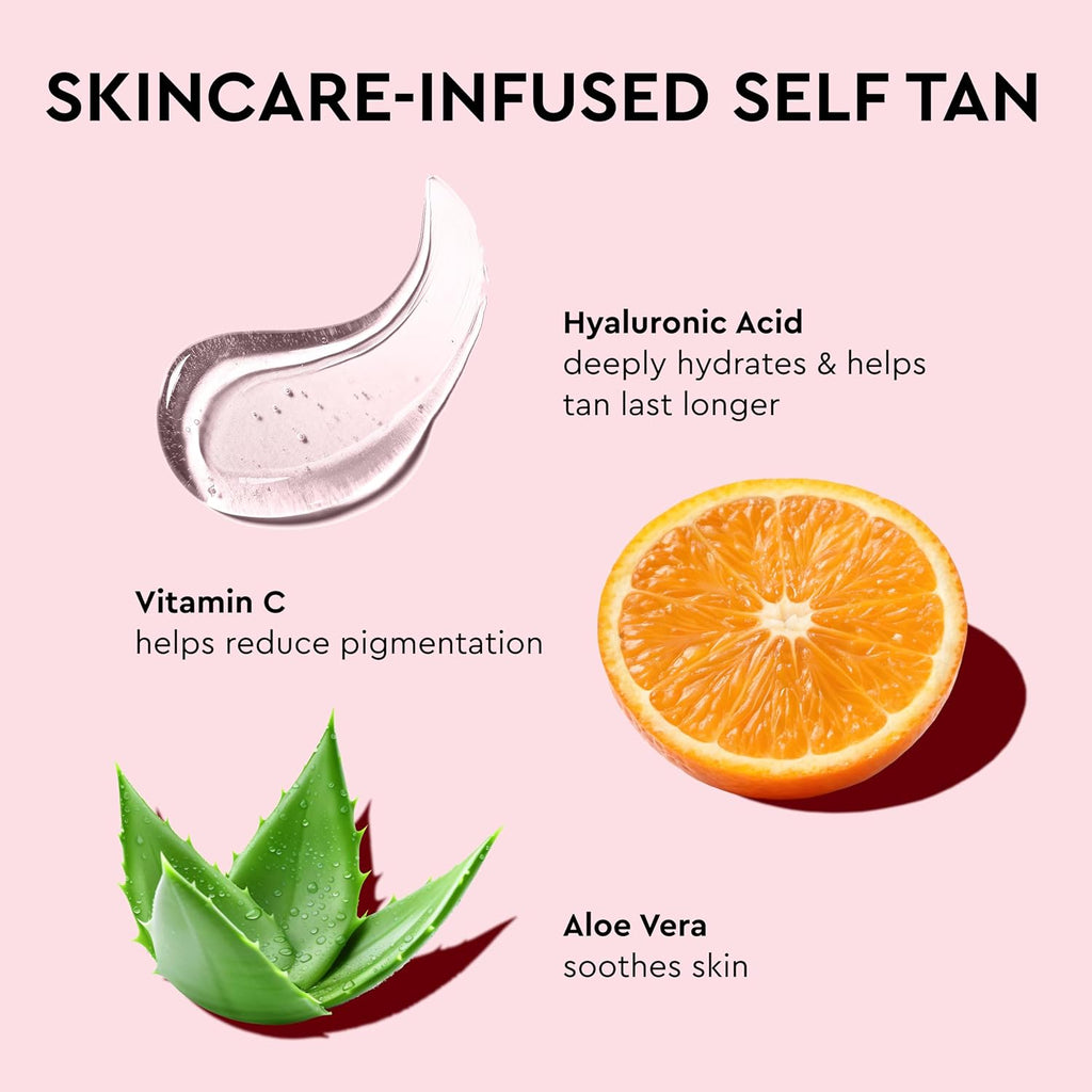Self Tanner Mousse, Extra Dark Self Tan Mousse, 6.76 Fl Oz | Self tanner for summer, quick-dry mousse, express tan