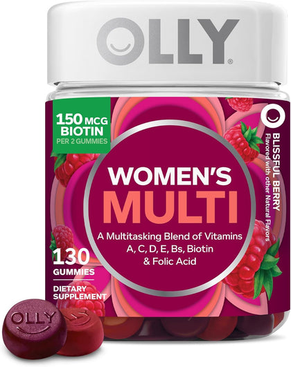 Women's Multivitamin Gummy, Women's Overall Wellness,* Vitamins A, C, D, E, Biotin, Folic Acid, Adult Chewable