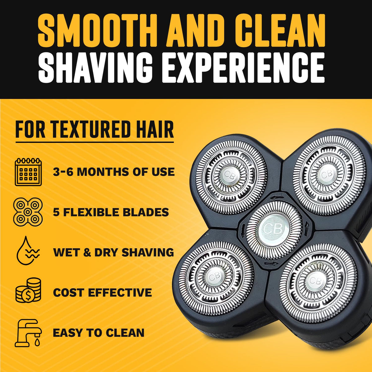 Deluxe Replacement Rotary Shaver Head