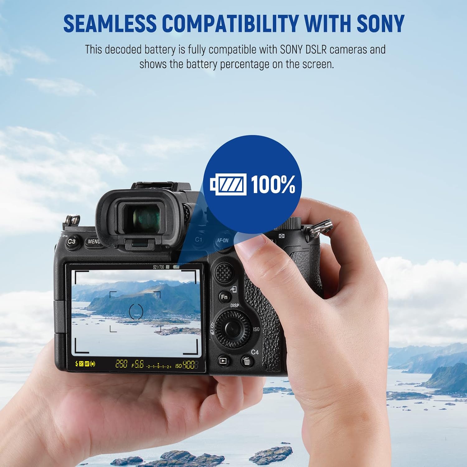 2280mAh NP-FZ100 Replacement Battery 2 Pack with USB Dual Channel Charger Kit, Compatible with Sony ZV-E10II A9III