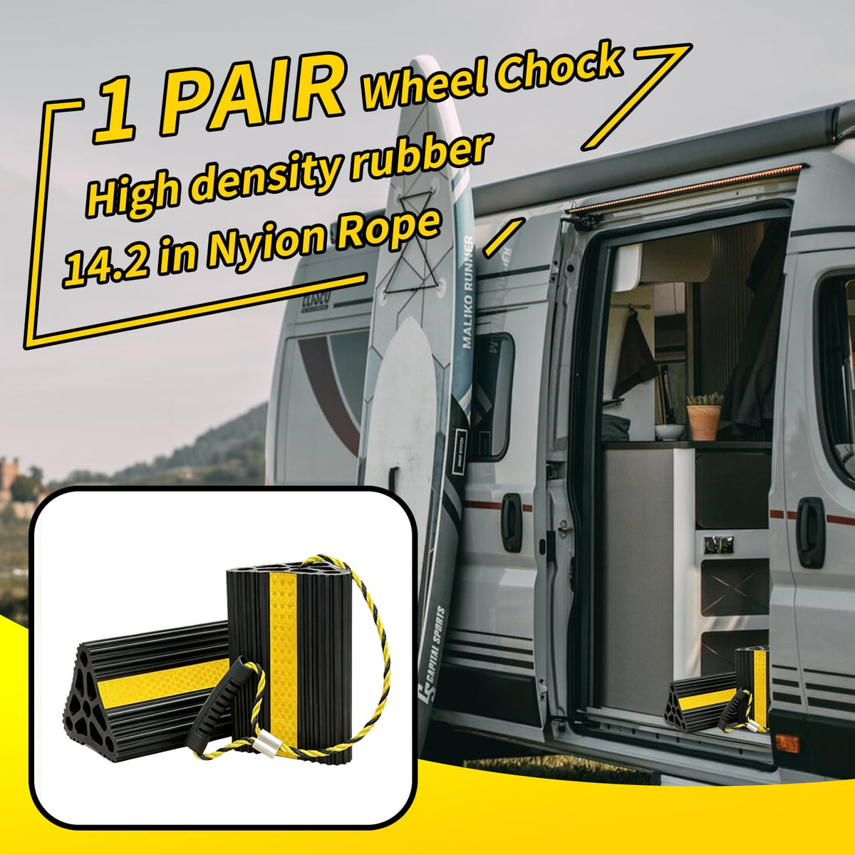Wheel Chocks for RV 8.2 in 4pack