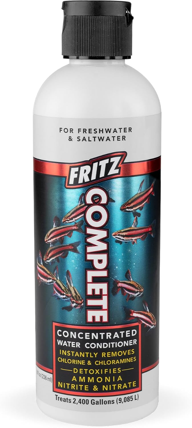 Fritz Complete – Concentrated Water Conditioner/Tap Water Dechlorinator, Instantly Detoxifies Chlorine, Chloramines