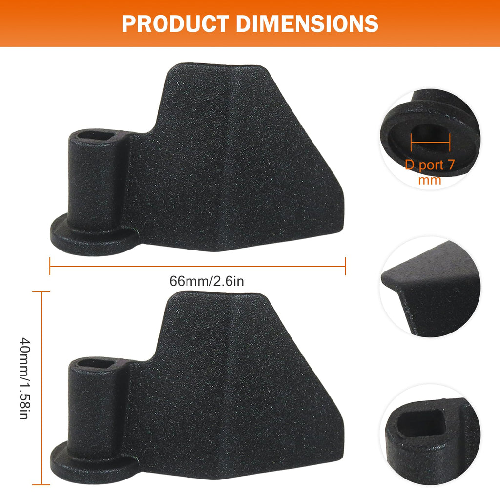 Bedaily Replacement Paddles 2-Pk for Elite Gourmet 2lb Bread Maker