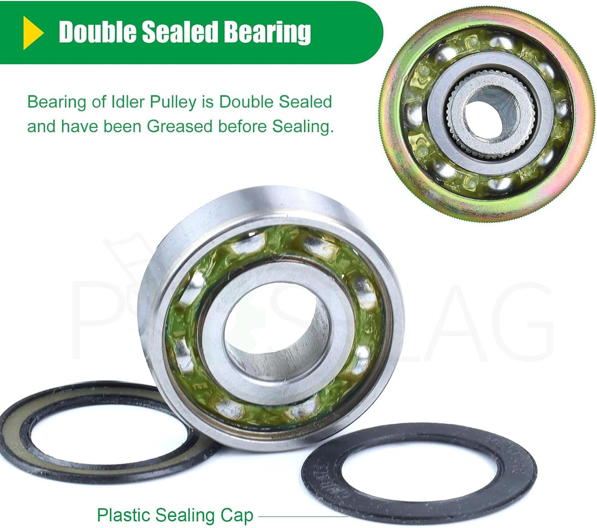 131494 Idler Pulley for Craftsman 42 Inch LT1000 LT2000 Mower Decks