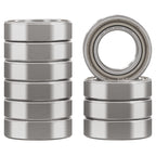 XIKE 10 Pcs MR126ZZ Bearings 6x12x4mm, Double Shield Seals Metal.
