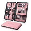 Manicure Set Professional Nail Clippers Kit Pedicure Care Tools- Stainless Steel Women Grooming Kit 18Pcs for Travel