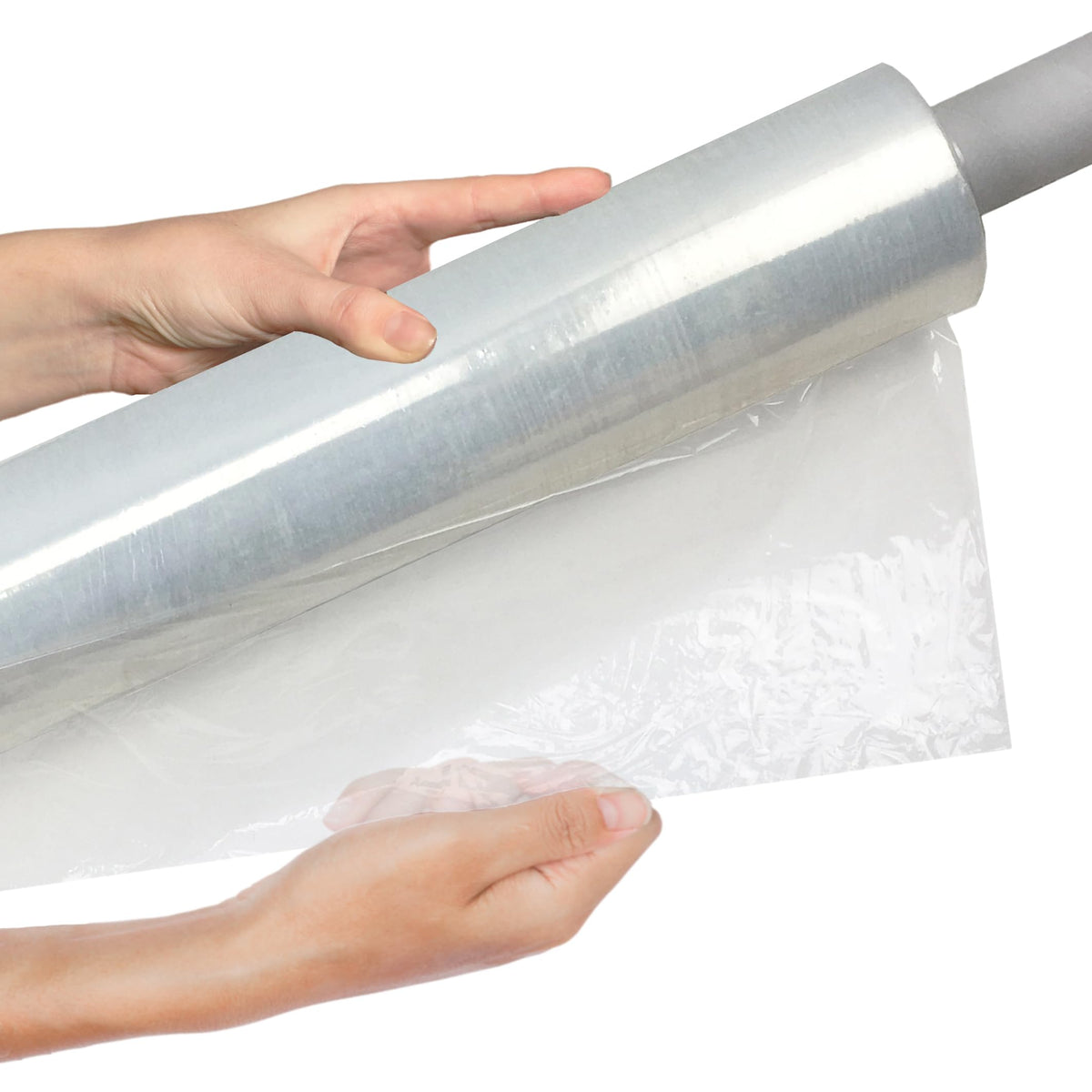 Stretch Film/Wrap, 20" x 1000' 80G With Handle 1 Pack