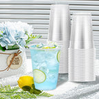 300 Pack 12 oz Clear Plastic Cups, Disposable Cups