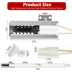 Earthtec Compatible Range Oven Igniter for Kenmore 790.60712900 Kenmore 790.70112701 Kenmore 790.70113705 Kenmore 790.70119704 Kenmore 790.70281405 Ovens