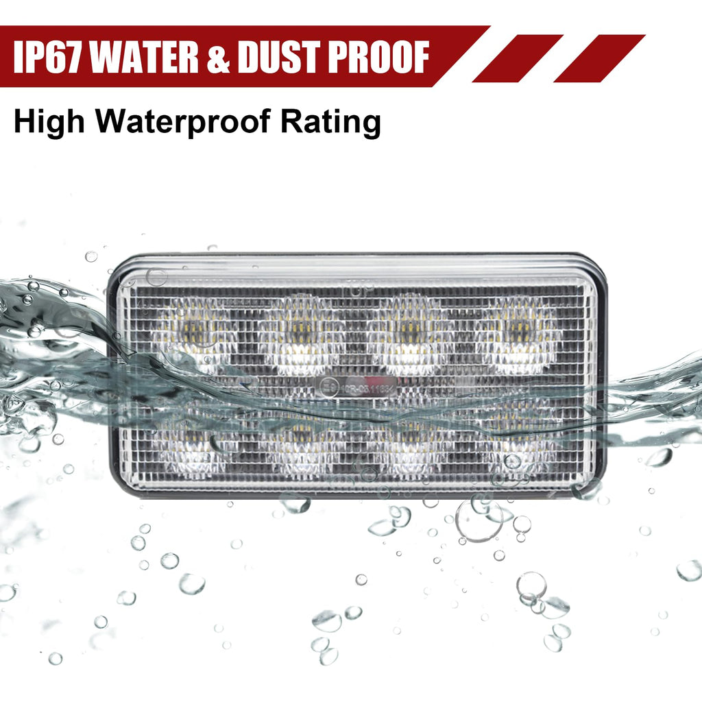 LED Work Light for Kubota Skid Steer Replace V0511-53510 (Silver-1PCS)