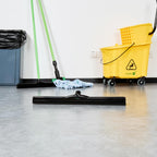 24 In Black Plastic Floor Squeegee, Foam Blade, 1 Ct