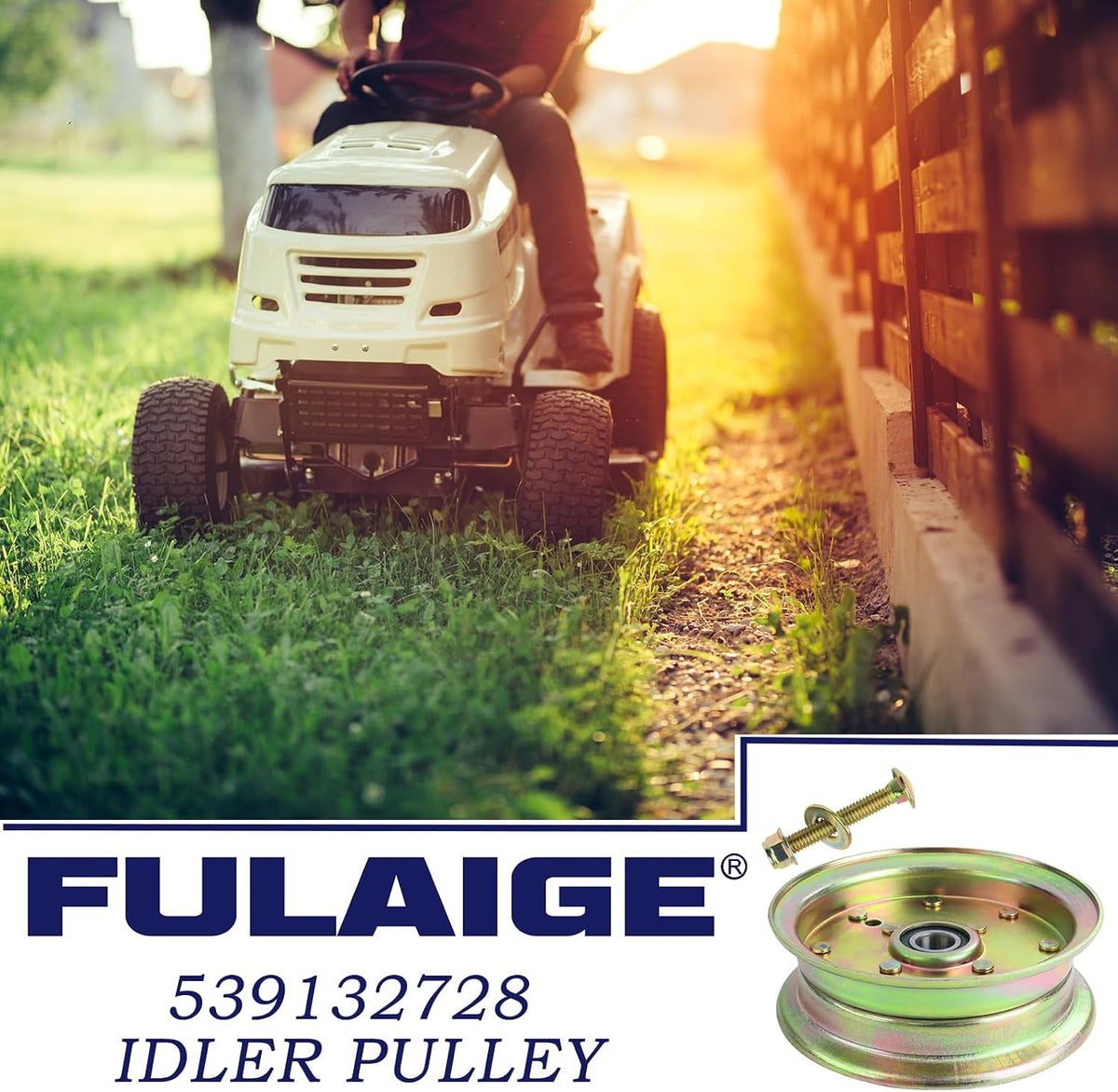 589766102 Replaces Husqvarna 539132728 Deck Idler Pulley for Husqvarna Z246 Idler Pulley, RZ4623, RZ46i, Z248F, MZ61, MZ6128 - with 42" 46" 48" 54" 61" Decks