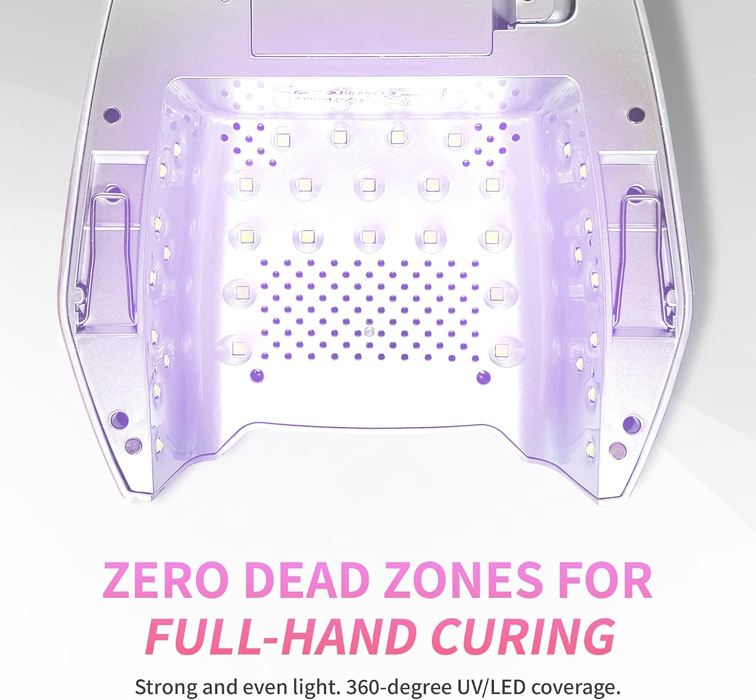 Hybrid PRO 2.0 UV/LED Nail Lamp – 48W Wireless Rechargeable Nail Dryer, Full Hand Curing, Smart Motion Sensor