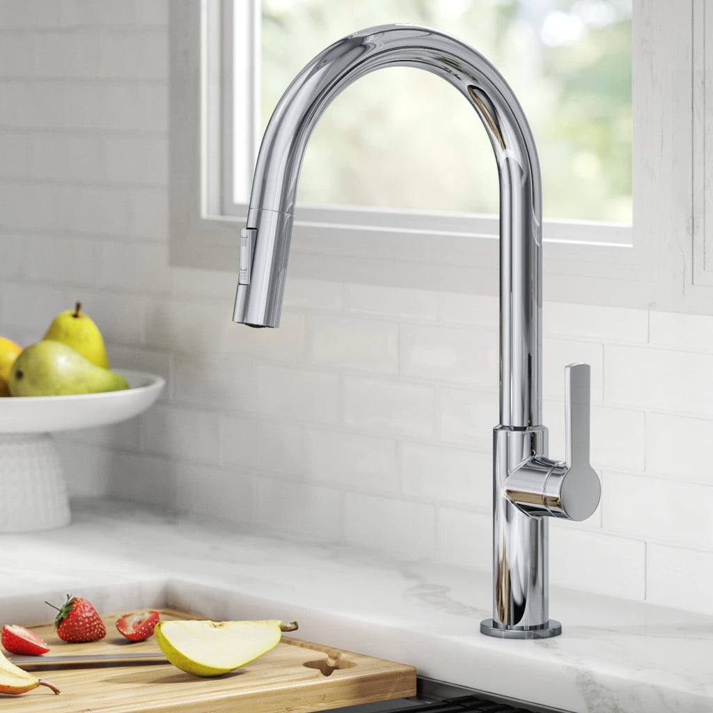 Chrome Single Handle Pull Down Kitchen Faucet KPF-2820CH
