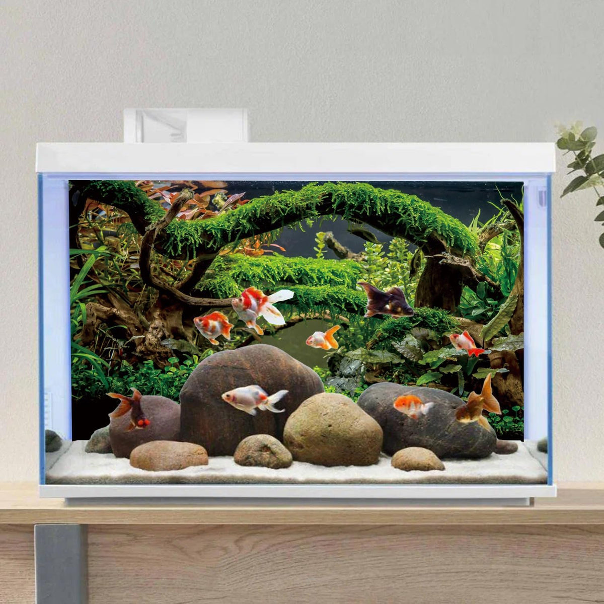 36x18 in Arch Branch Aquarium Backdrop Aquatic Plant Fish Tank Background
