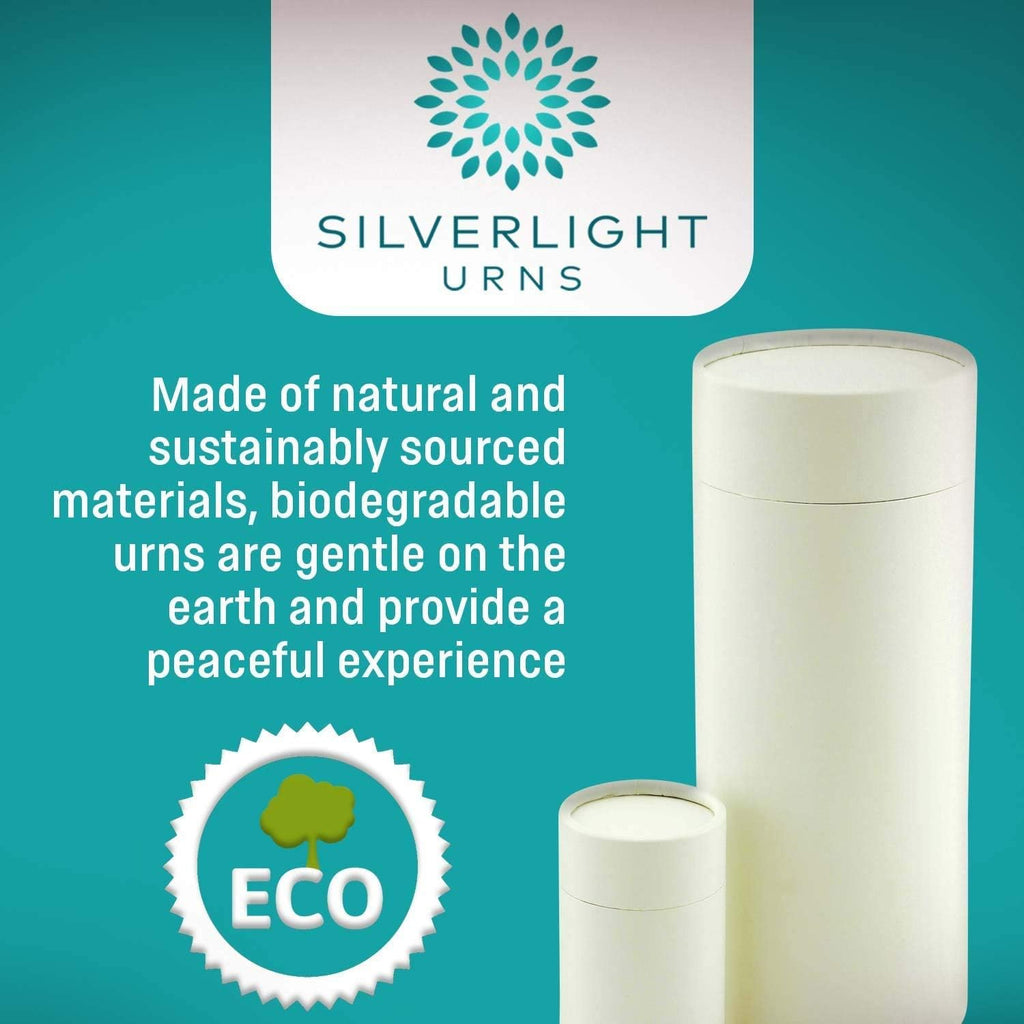 Rainbow Pond Scattering Tube - Small, Biodegradable Cremation Urn for Ashes, Small Sized Cremation Urn, 9 Inches High