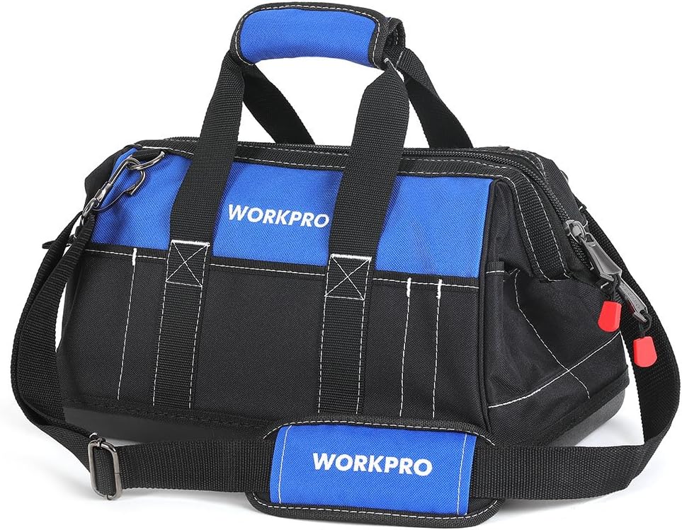 16-inch Wide Mouth Tool Bag with Water Proof Molded Base