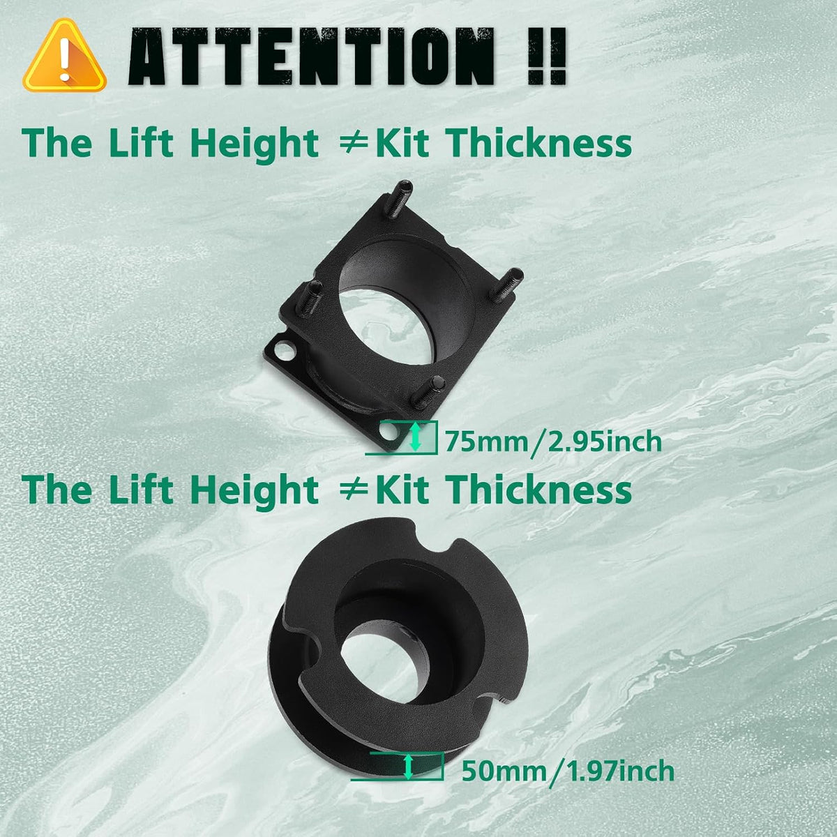 SCITOO 3" Front 2" Rear Leveling lift Kit 2011-2019 for Ford Explorer