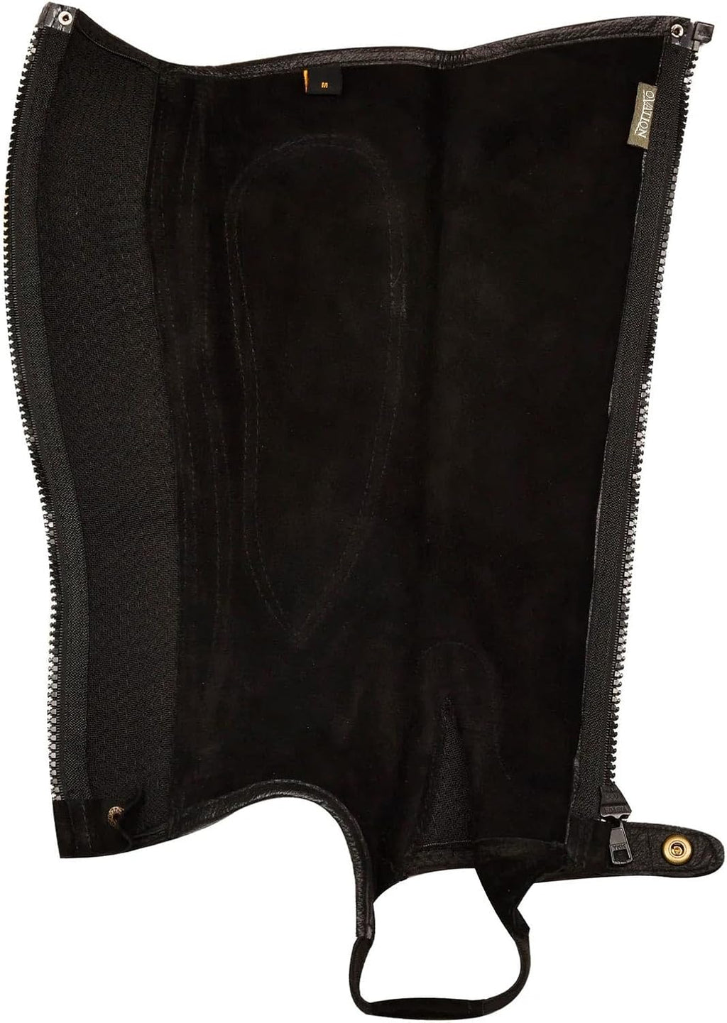Women's Elite Amara Ribbed Half Chaps - Equestrian Horse Riding Protective Legwear with Contoured Stretch Panels