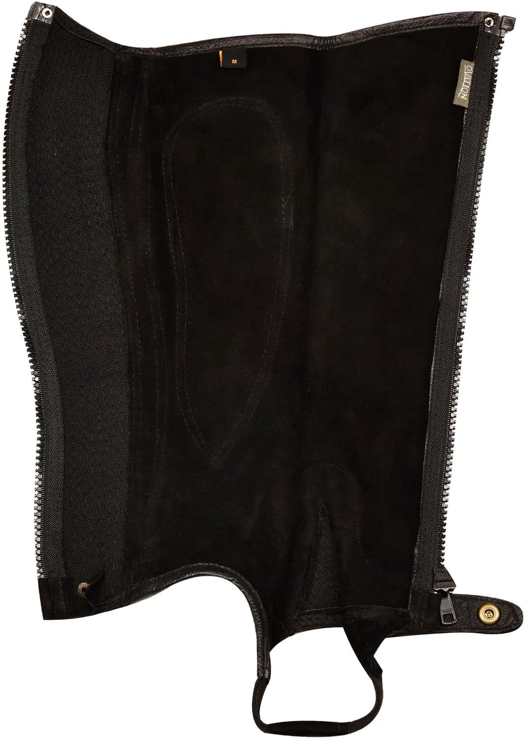 Women's Elite Amara Ribbed Half Chaps - Equestrian Horse Riding Protective Legwear with Contoured Stretch Panels