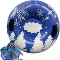 Sledding Tube 35.4 Inch Inflatable Thickened Heavy Duty Handles | Snow Toys Snow Sleds for Family Activities Outdoor