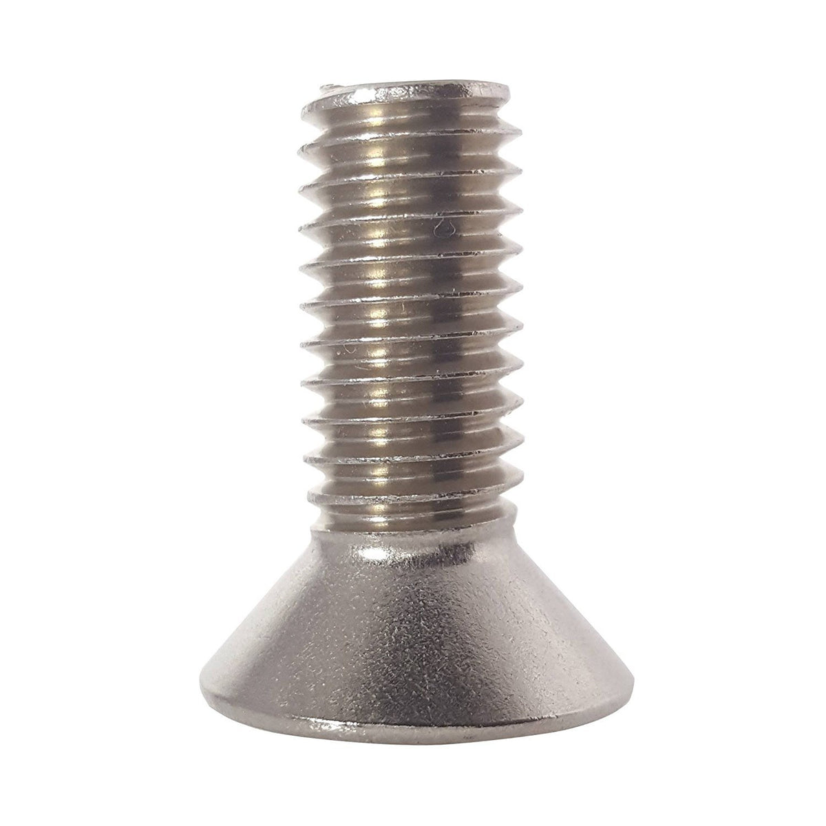 1/2-13 x 1-1/2" Flat Head Socket Cap Screws, Allen Socket Drive, Stainless Steel 18-8, Full Thread, Bright Finish, Machine Thread, Quantity 25 By Fastenere