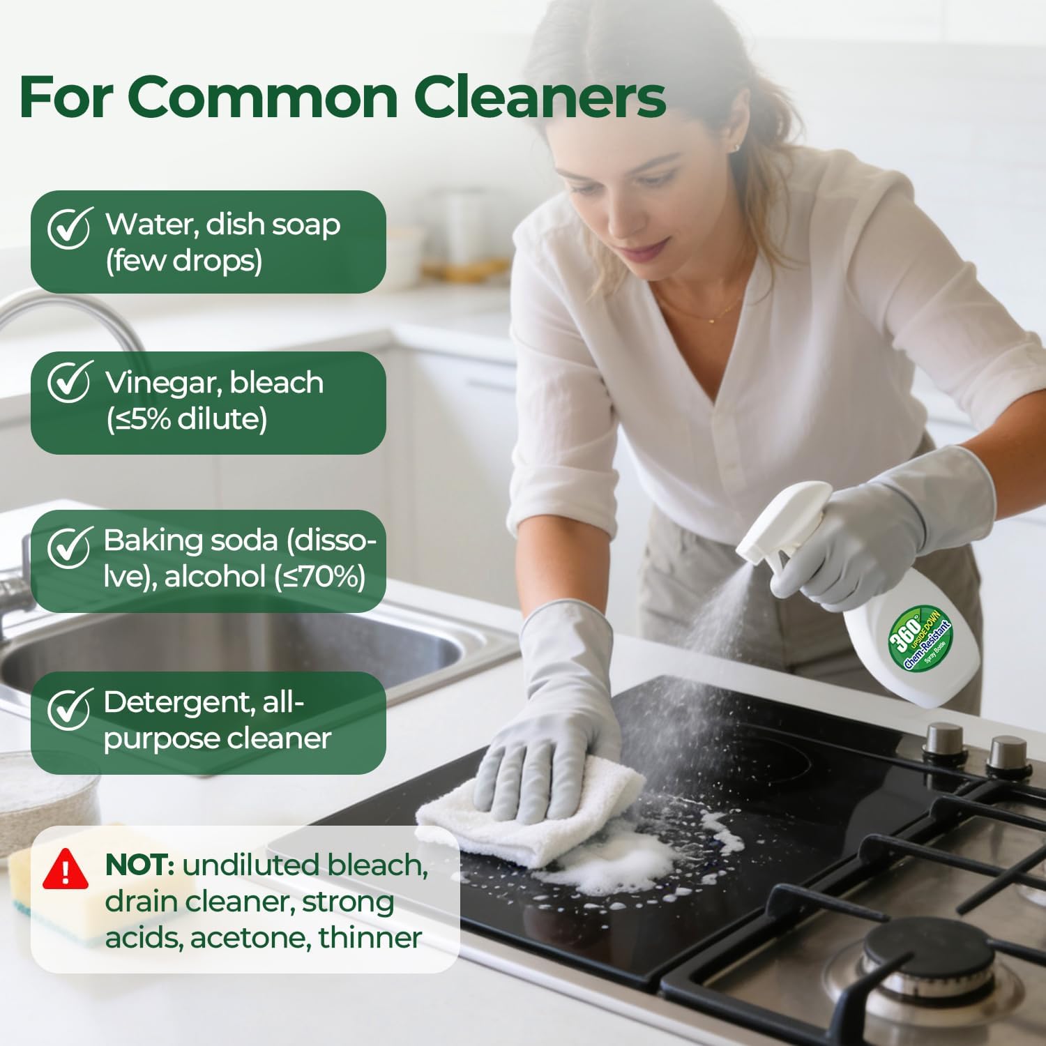 Spray Bottles for Cleaning, 16 OZ Empty Spray Bottles Heavy Duty, Plastic Spray Bottles for Cleaning Solutions
