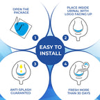 Urinal Screen Deodorizer, 24 Pack Blue Cakes