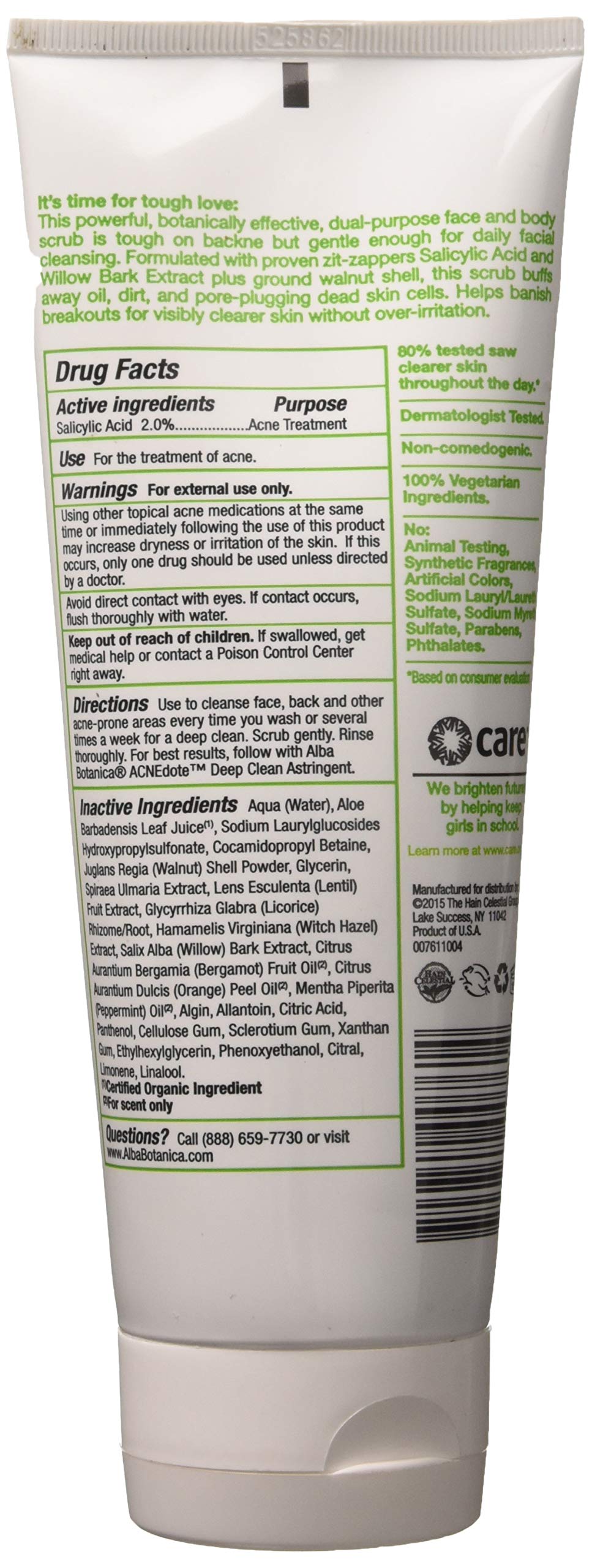 Acnedote Face and Body Scrub 8 Ounce - 2 Pack