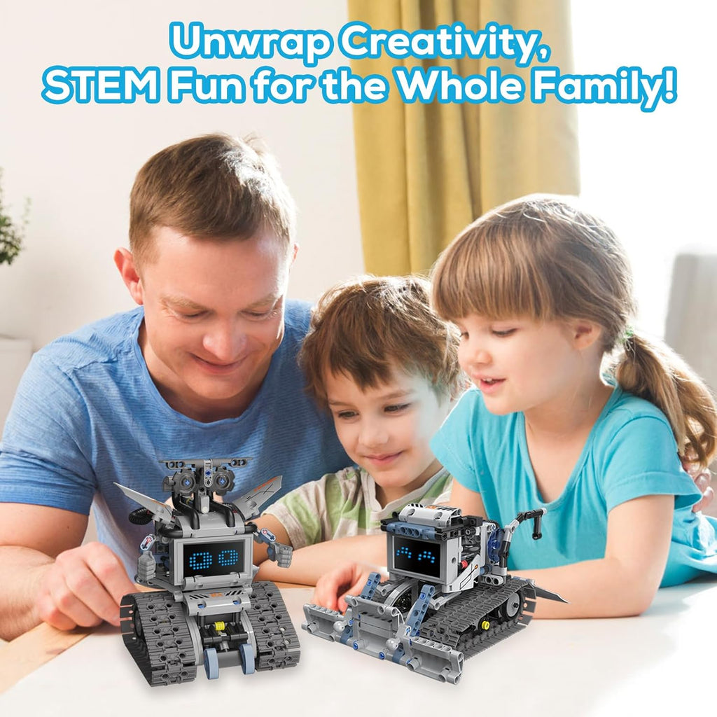 Robot Building Kit with APP/Remote Control STEM Gifts for Boys Age 8-16,Technic Coding Robotic Toys for Kids