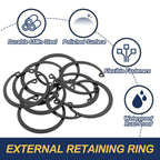 PATIKIL 10Pcs Internal Retaining Rings 48mm C-Clip Snap Ring 65Mn Steel