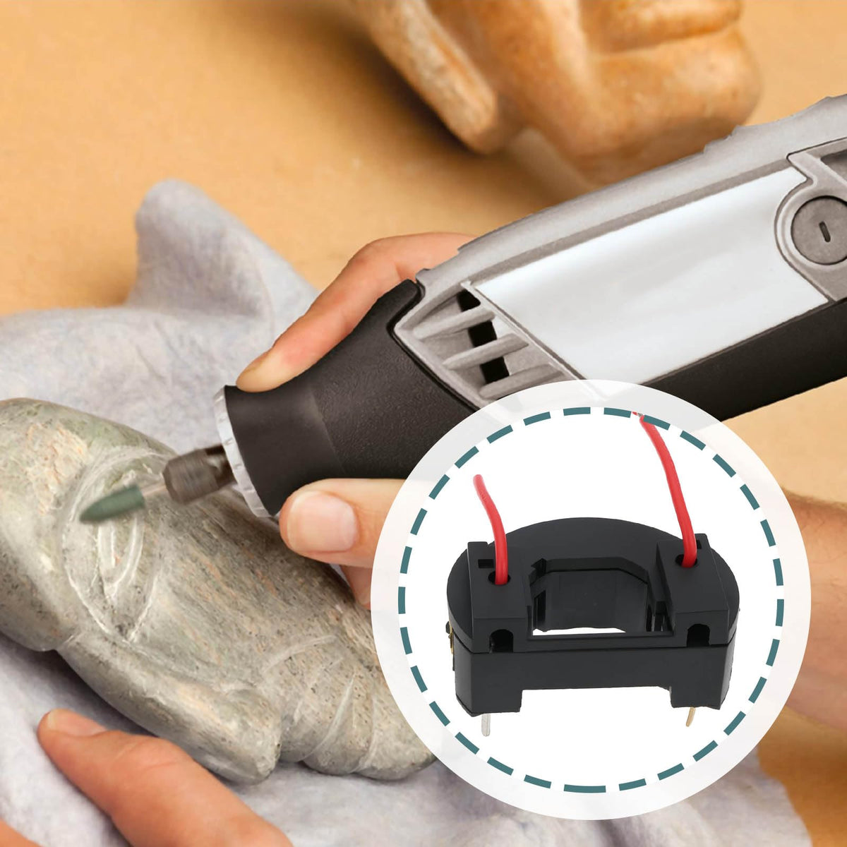 SG Store Rotary Variable Speed Power Switch with Carbon Brush Compatible with Dre-mel