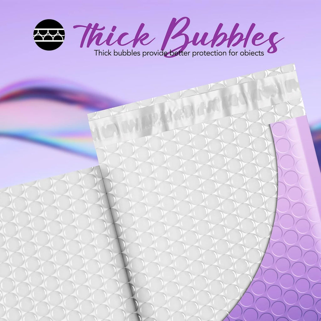 4x8 Bubble Mailer 800 Pack Gradient Purple Cute Bubble Envelopes