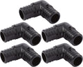 SharkBite 1 Inch Poly Crimp 90 Degree Elbow, Pack of 5, PEX Pipe, PE-RT, UP260A5