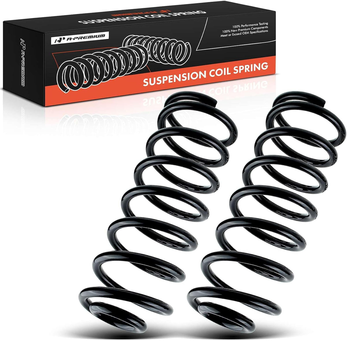 A-Premium 2-Pack Rear Suspension Coil Spring Set Compatible with Jeep