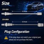 2Pcs Oxygen O2 Sensor Upstream Downstream Fit for Nissan Altima