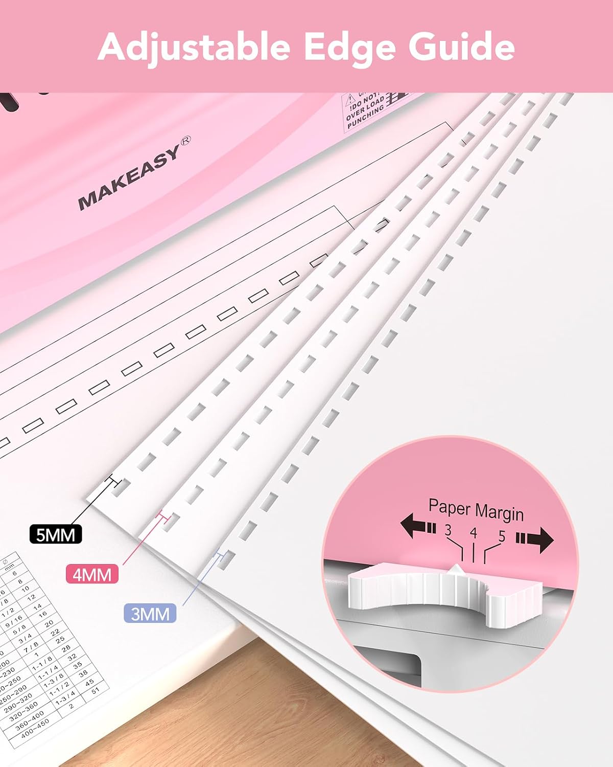 Binding Machine, 21-Hole, Comb Binding Machines with 100PCS Comb Bindings Spines, Comb Binder for Letter Size, A4, A5