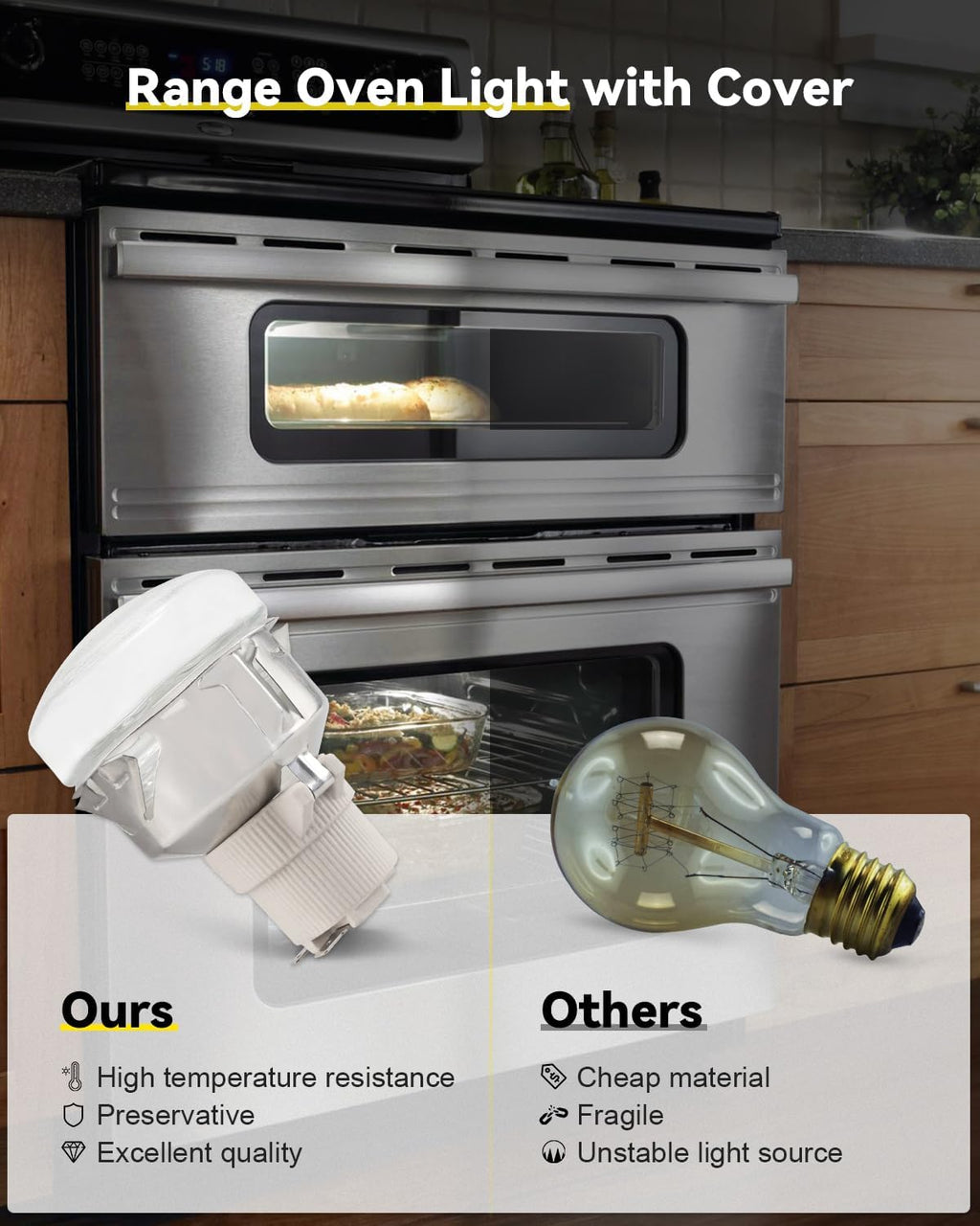 DG97-00083A Range Oven Light with Cover Fit for Samsung Gas/Electric Range