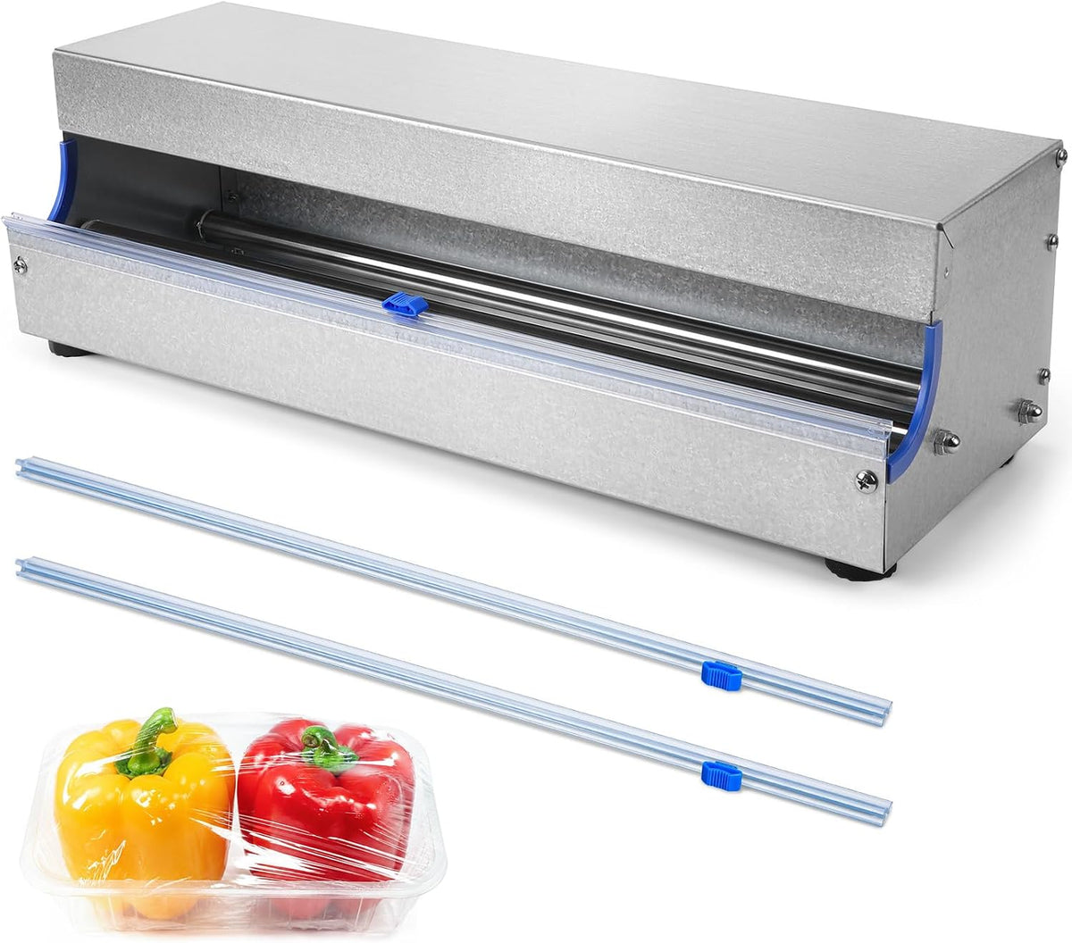 18 Inch Stainless Steel Plastic Wrap Dispenser with Slide Cutter